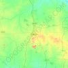 Carte topographique Raichur, altitude, relief