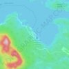 Carte topographique Shearwater, altitude, relief