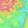 Carte topographique Sange, altitude, relief