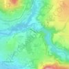 Carte topographique Les Glaisins, altitude, relief