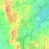 Carte topographique North Edison, altitude, relief