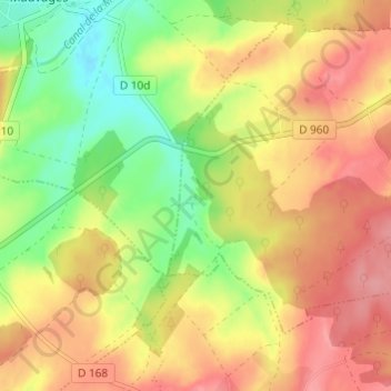 Carte topographique Fraicul, altitude, relief