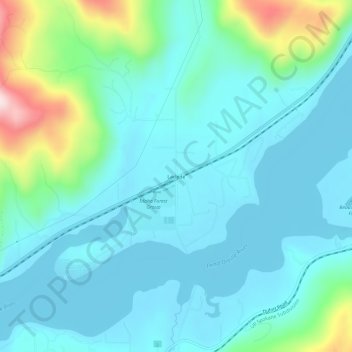 Carte topographique Laclede, altitude, relief