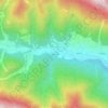 Carte topographique Pradumbli, altitude, relief
