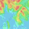 Carte topographique Svennevik, altitude, relief
