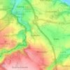 Carte topographique Köttewitz, altitude, relief