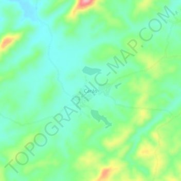 Carte topographique Carás, altitude, relief