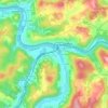 Carte topographique West Grafton, altitude, relief