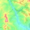 Carte topographique Saint-Cybard, altitude, relief