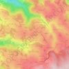 Carte topographique Les Garennes de Chazelles, altitude, relief
