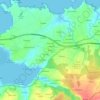 Carte topographique Barres, altitude, relief