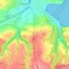 Carte topographique La Lande Blanche, altitude, relief