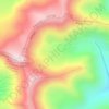 Carte topographique Saur Mountains, altitude, relief