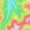 Carte topographique Landersen, altitude, relief
