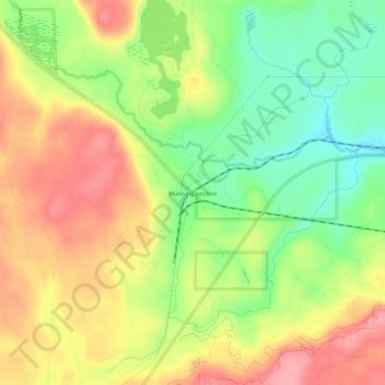Carte topographique Munising Junction, altitude, relief