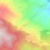 Carte topographique Kebouche, altitude, relief