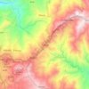 Carte topographique Tublay, altitude, relief