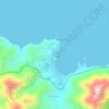Carte topographique Μπαλί, altitude, relief