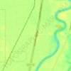 Carte topographique Glenlea, altitude, relief