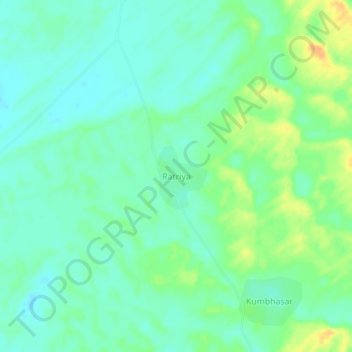 Carte topographique Ratriya, altitude, relief