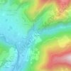 Carte topographique Le Planet, altitude, relief