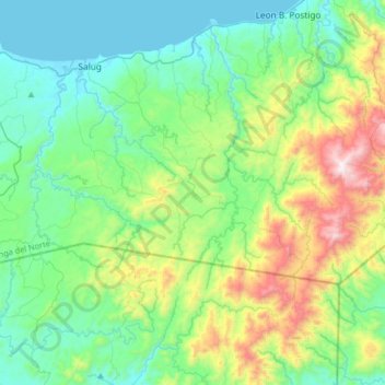 Carte topographique Godod, altitude, relief