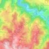 Carte topographique Les Mortains, altitude, relief