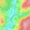 Carte topographique Kershopefoot, altitude, relief