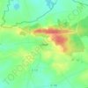 Carte topographique Louan, altitude, relief