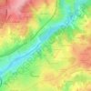 Carte topographique La Longe, altitude, relief