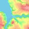 Carte topographique Ty Zoul, altitude, relief