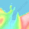 Carte topographique Portacloy Bay, altitude, relief