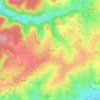 Carte topographique Dracy-Chalas, altitude, relief