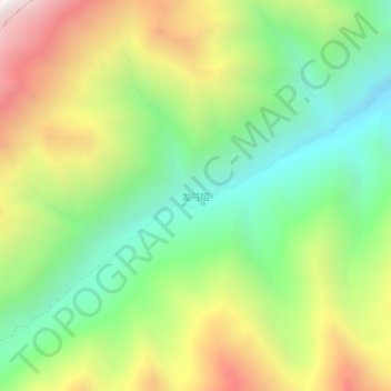 Carte topographique 发刁咀, altitude, relief