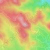 Carte topographique Lone Peak, altitude, relief