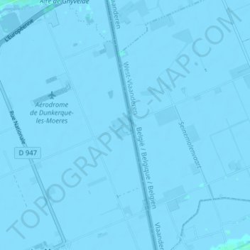 Carte topographique La Distillerie, altitude, relief