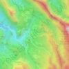 Carte topographique Îlet à Malheur les Hauts, altitude, relief