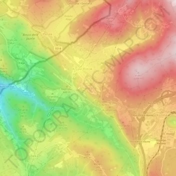 Carte topographique Nasirec, altitude, relief