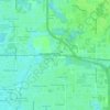Carte topographique Tarpon, altitude, relief