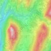 Carte topographique Le Charpen, altitude, relief