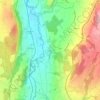 Carte topographique Promasens, altitude, relief