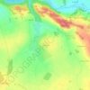 Carte topographique Le Verger, altitude, relief