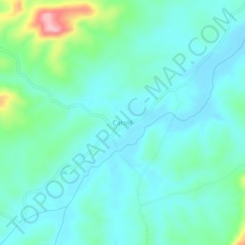 Carte topographique Catolé, altitude, relief