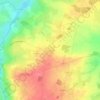 Carte topographique La Coudre, altitude, relief