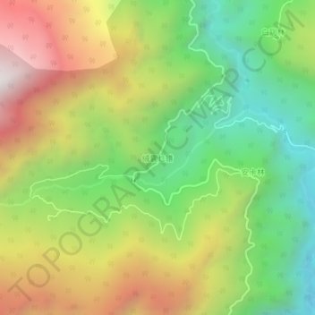 Carte topographique Rongthangjurpam, altitude, relief