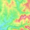 Carte topographique Turin, altitude, relief