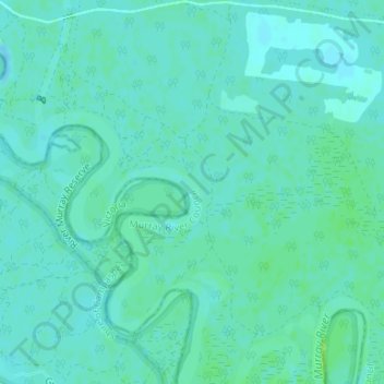 Carte topographique Williams Bend, altitude, relief