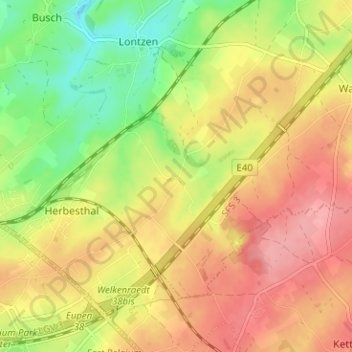 Carte topographique Rabotrath, altitude, relief