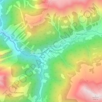 Carte topographique Wilere, altitude, relief