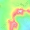Carte topographique Beinn Alligin, altitude, relief